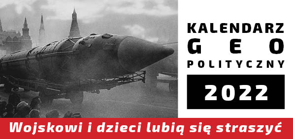  | Piotr Plebaniak, Kalendarz geopolityczny 2023  - przód okładki rzut od grzbietu 