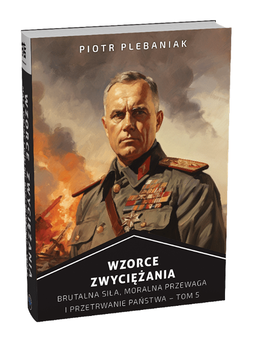  | Piotr Plebaniak, Wzorce zwyciężania tom 5 Oscylacje gotowości bojowej - przód okładki rzut od grzbietu 