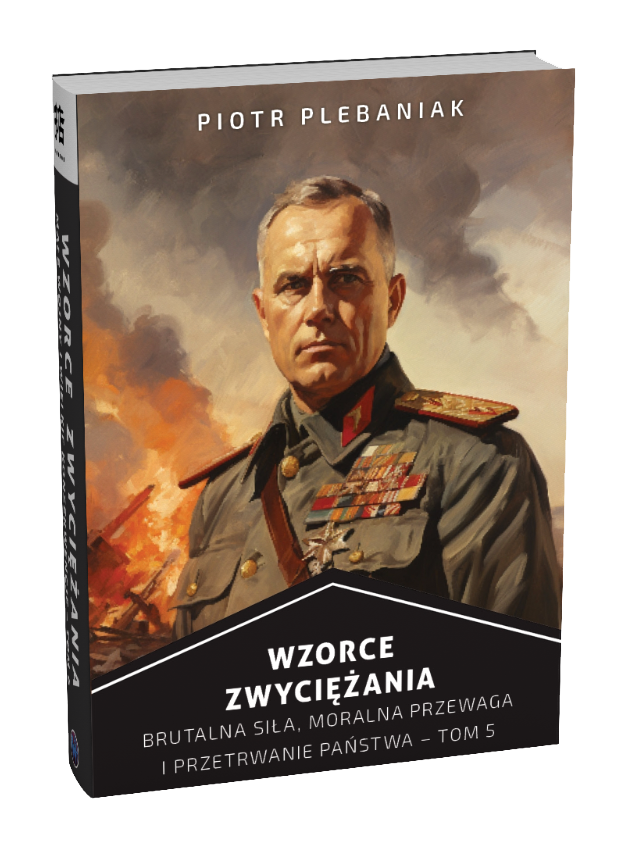  | Piotr Plebaniak, Wzorce zwyciężania tom 5 Planowanie, improwizacja i fortele na polu bitwy - przód okładki rzut od grzbietu 